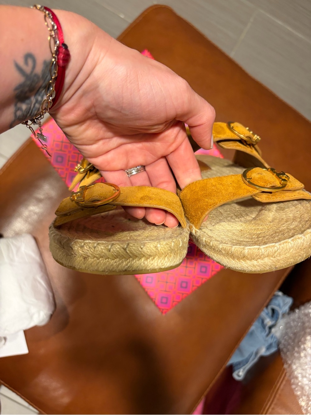 Tory Burch Selby Two-band Espadrille Slide - Picture 6 of 8